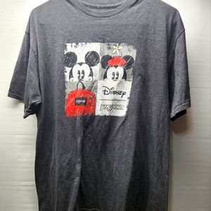 Jansport Disney Mickey Minnie Mouse Journeys Gray T-Shirt Staff Unisex XL